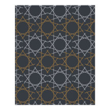 Damaststahl-Geometrisches Muster Poster