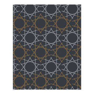 Damaststahl-Geometrisches Muster Poster