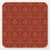 Damasttapete 3 rechteckiger pappuntersetzer (Vorderseite)