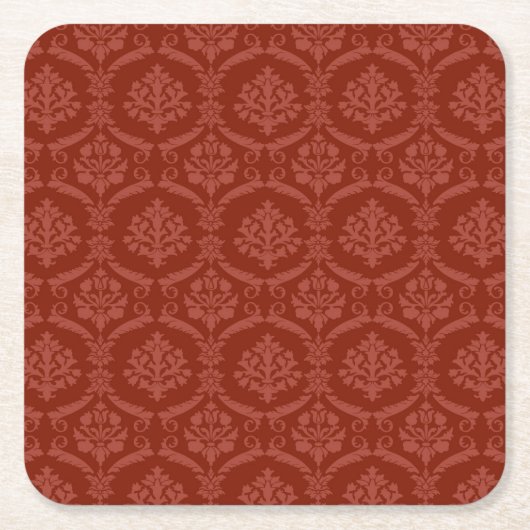 Damasttapete 3 rechteckiger pappuntersetzer (Vorderseite)