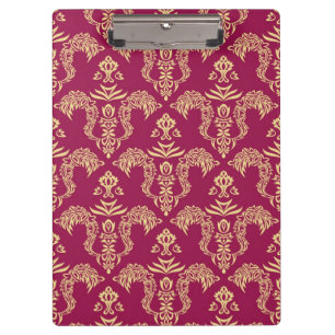 Damasttapete 4 klemmbrett