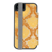 Damasttapete 5 incipio iPhone Geldbeutel-Hülle (Folio Rückseite)