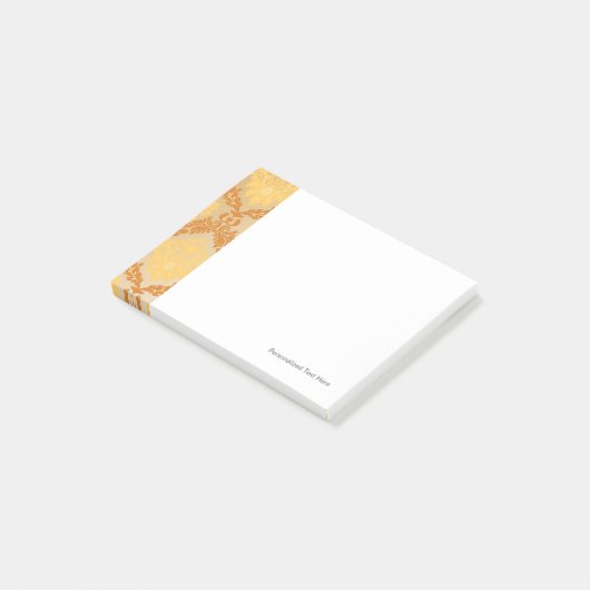 Damasttapete 5 post-it klebezettel (angewinkelt)