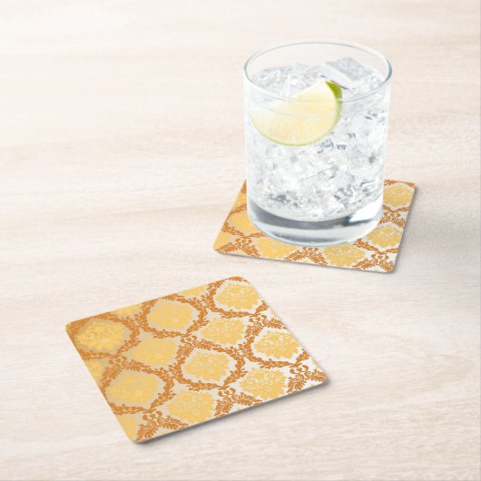 Damasttapete 5 rechteckiger pappuntersetzer (Vor Ort)