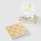 Damasttapete 5 steinuntersetzer (Seitenansicht)