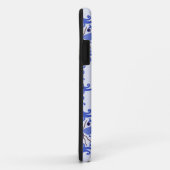 Damasttapeten-Musterkasten der Bienenhummel blauer Case-Mate iPhone Hülle (Hinten/Rechts)