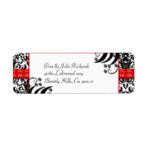 Damasus schwarz, weiß und rot