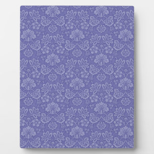 Damaszener Muster in Blau Fotoplatte