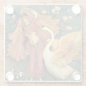 “Damayanti and the Swan” by Warwick Goble Glasuntersetzer (Rückseite)