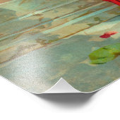 Damayanti und die Swan von Raja Ravi Varma Fotodruck (Ecke)