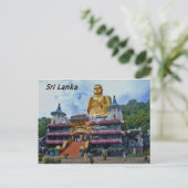 Dambulla-Höhle-Tempel-sri-lanka-Angie. Postkarte (Stehend Vorderseite)
