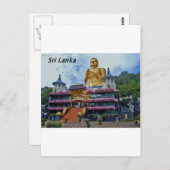 Dambulla-Höhle-Tempel-sri-lanka-Angie. Postkarte (Vorne/Hinten)