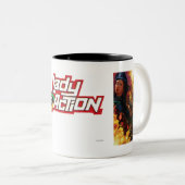 Dame Action Coffee Mug Zweifarbige Tasse (VorderseiteRechts)