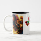 Dame Action Coffee Mug Zweifarbige Tasse (Links)