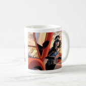 Dame Action Mug - Grafik Pauls Gulacy Kaffeetasse (VorderseiteRechts)