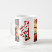 Dame Action Mug - Grafik Pauls Gulacy Kaffeetasse (Vorderseite Links)