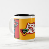Dame Action Mug Zweifarbige Tasse (Vorderseite Links)