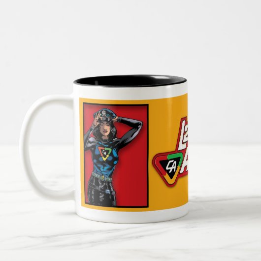 Dame Action Mug Zweifarbige Tasse (Links)