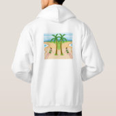 Dame am Strand Hoodie (Rückseite)