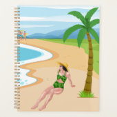 Dame am Strand Planer (Vorderseite)