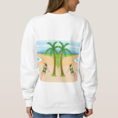 Dame am Strand Sweatshirt (Rückseite)