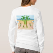 Dame am Strand T-Shirt (Rückseite)