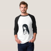 Dame Anime T-Shirt (Vorne ganz)