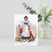 Dame aus München, 1873 Postkarte (Stehend Vorderseite)