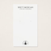 Dame Bee Earring Juwelier Display Card (Vorderseite)