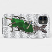 Dame Bella Rabbit Taking Tea 2 Case-Mate iPhone Hülle (Rückseite (Horizontal))