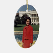 Dame Bird Keramikornament (Rechts)