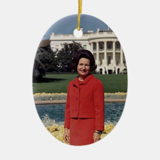 Dame Bird Keramikornament (Vorne)