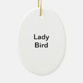 Dame Bird Keramikornament (Hinten)