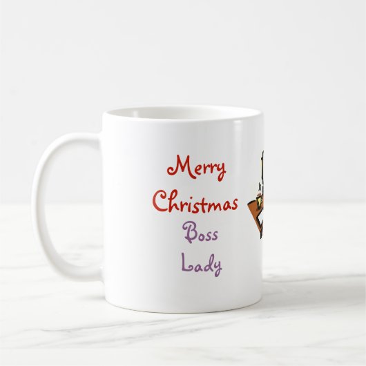 Dame Boss Christmas Mug Diva Kaffeetasse (Links)