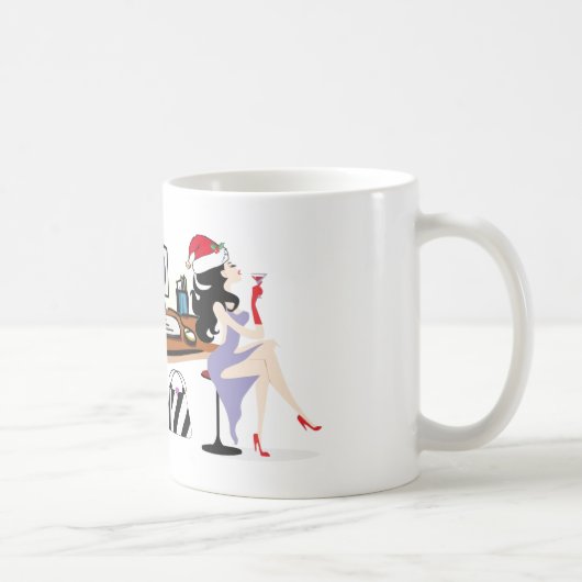 Dame Boss Christmas Mug Diva Kaffeetasse (Rechts)