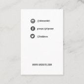 Dame Boss - Sozialmediumkartenschablone Visitenkarte (Rückseite)