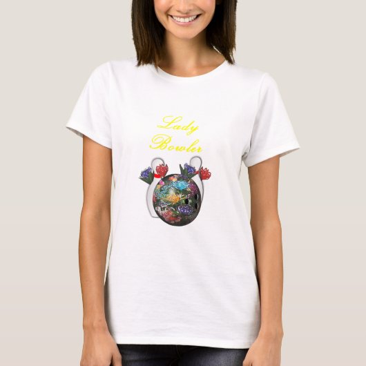 Dame Bowler T-Shirt (Vorderseite)