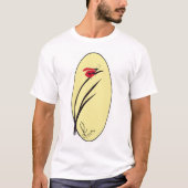 Dame Bug auf Schilf T-Shirt (Vorderseite)