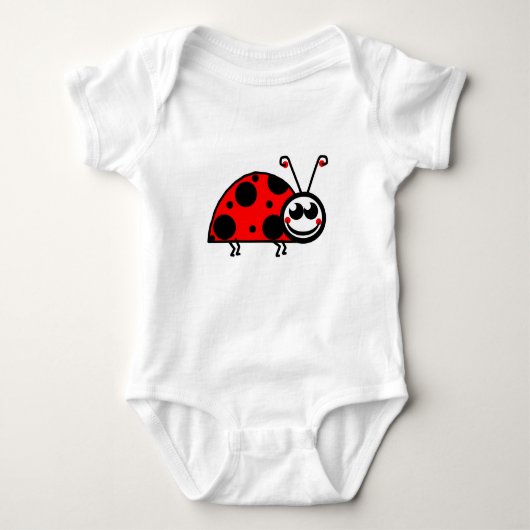Dame Bug Baby Strampler (Vorderseite)
