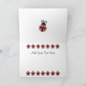 Dame Bug Birthday Karte (Innenseite)