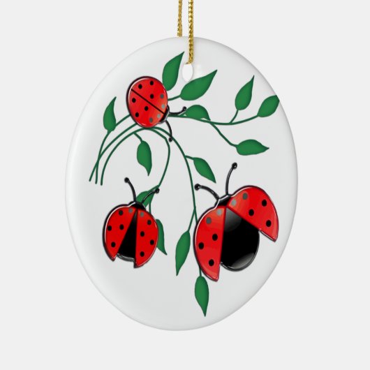 Dame Bug, Dame Bugs Keramik Ornament (Rechts)
