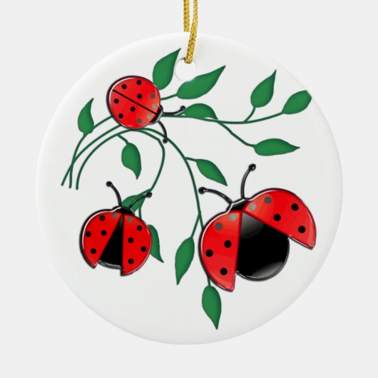 Dame Bug, Dame Bugs Keramik Ornament (Vorne)