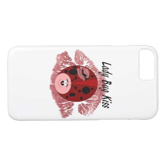 Dame Bug Kiss Case-Mate iPhone Hülle (Rückseite (Horizontal))