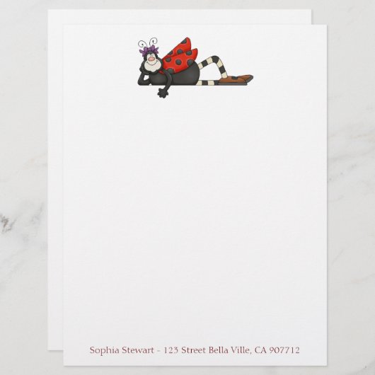 Dame Bug Letterhead Briefkopf (Vorne/Hinten)