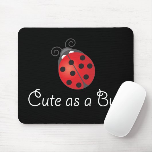 Dame Bug - niedlich als Wanze Mousepad (Mit Mouse)
