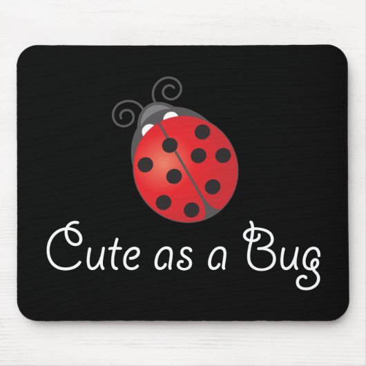 Dame Bug - niedlich als Wanze Mousepad (Vorne)