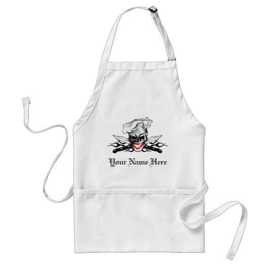 Dame Chef Skull Schürze (Vorne)
