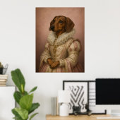 Dame Dachshund Poster (Heimbüro)