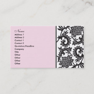 Dame Damask Visitenkarte