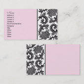 Dame Damask Visitenkarte (Vorne/Hinten)